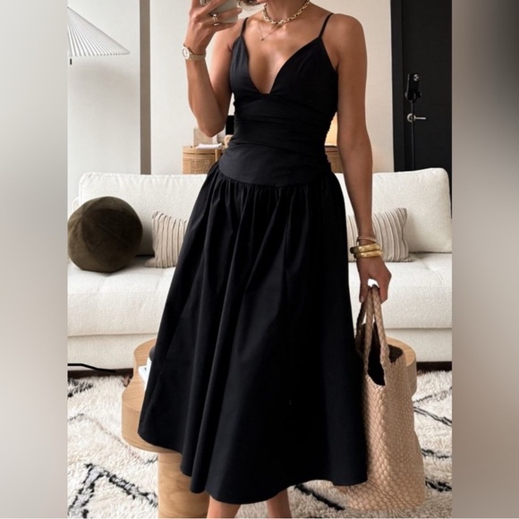 REVOLVE / NBD Hela Midi Dress in Black - Picture 4 of 7